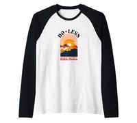 Do Less Hike More Hiking Positive Affirmations Retro Design Raglan Baseball Tee