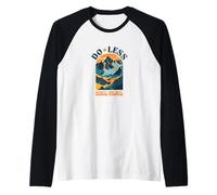 Do Less Hike More Hiking Positive Affirmations Retro Design Raglan Baseball Tee