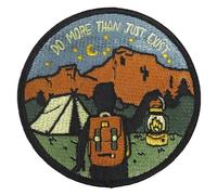 Do More Than Just Exist Patch (3.5 Inch) Iron-on Badge Travel Souvenir Emblem Hiking Adventure Camping Crest Perfect for Backpacks, Luggage, Jackets, Hats, Crafts, Gift Patches