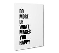 Do More Typography Quote Canvas Print | Gallery Wrapped 30mm Frame Wall Art | 30x20 inches | Ready to Hang | Modern Typography Picture | Living Room Bedroom Lounge Office