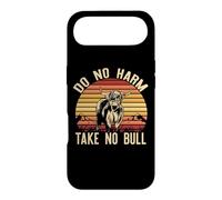 DO NO HARM TAKE NO BULL Funny Sunset Highland Cattle Meme Case for iPhone Air