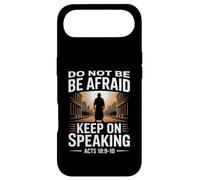 Do Not Be Afraid Keep On Speaking Acts 18 Courage Verse Case for iPhone Air