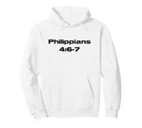 Do Not Be Anxious Philippians 4:6-7 Through Christ Jesus Blk Pullover Hoodie