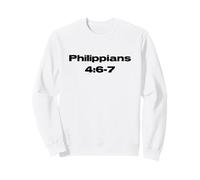 Do Not Be Anxious Philippians 4:6-7 Through Christ Jesus Blk Sweatshirt