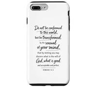 Do Not Be Conformed Be Transformed Bible Verse Romans 12:2 Case for iPhone 7 Plus/8 Plus