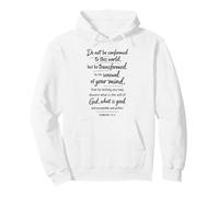Do Not Be Conformed Be Transformed Bible Verse Romans 12:2 Pullover Hoodie