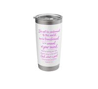 Do Not Be Conformed Be Transformed Bible Verse Romans 12:2 Stainless Steel Insulated Tumbler