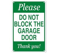 Do Not Block Driveway Sign, Please Do Not Block The Garage Door Thank You Sign | 8" x 12" Aluminum (010)