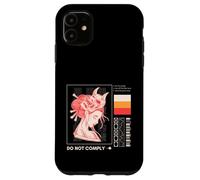 Do Not Comply Cyberpunk Anime Free Speech Dissident Case for iPhone 11