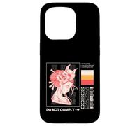 Do Not Comply Cyberpunk Anime Free Speech Dissident Case for iPhone 15 Pro