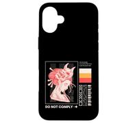 Do Not Comply Cyberpunk Anime Free Speech Dissident Case for iPhone 16 Plus