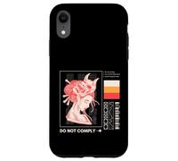 Do Not Comply Cyberpunk Anime Free Speech Dissident Case for iPhone XR