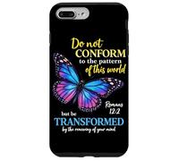 Do Not Conform Romans 12:2 Christian Butterfly God Worship Case for iPhone 7 Plus/8 Plus