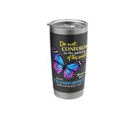 Do Not Conform Romans 12:2 Christian Butterfly God Worship Stainless Steel Insulated Tumbler