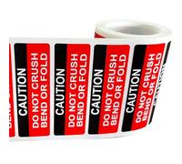 Do Not Crush Bend or Fold Shipping Handling Stickers Labels-1"x3" Shipping Warning Stickers Do Not Bend Fragile Labels for Packages Boxes Inventory 300Pcs Do not Fold Mailing Lables