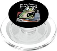 Do Not Disturb Busy Spiraling Funny Frog Anxiety PopSockets PopGrip for MagSafe