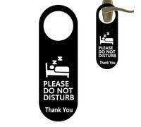 Do Not Disturb Door Hanger - Acrylic Workplace Meeting Signs, Double Sided Professional Shield with High Contrast Text, Privacy Status Indicators, Ideal for Laws Firms Spas Clinics