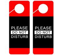 Do Not Disturb Door Hanger Sign, 2 Pack, Double Sided, Ideal for using in any places like Offices, Clinics, Law Firms, Hotels or during Therapy, Spa Treatment, Counseling Sessions