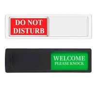 Do Not Disturb Door Sign, 2PCS Slider Door Indicator Sign for Office Home, Magnet Waterproof Privacy Sign Bedroom Door Signs for Home Room Office Conference Room