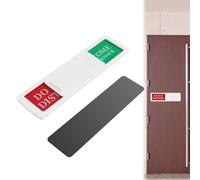 Do Not Disturb Door Sign, 2PCS Slider Office Door Signs Welcome Sign for Home, Waterproof, Ideal for Office, Home Study, and Conference Rooms, Visible Red/Green Privacy Indicator, 7x2 Inches