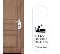 Do Not Disturb Door Sign - Door Hook Sign | Double Sided Acrylic Plate | English Hotel Room Do Not Disturb Signal Reversible Door Sign.