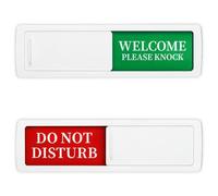 Do Not Disturb Door Sign, Privacy Sign and Welcome Please Knock Signs Sliding Door Signs Do Not Disturb Welcome Indicator with Magnetic & Strong Adhesive Tape for Office, Meeting Room, Engagement