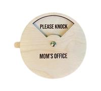 Do Not Disturb Door Sign, Private Sign | Do Not Disturb, Knock On Sign, Please Knock On Conference To Access A Meeting. Wooden Door Signs. Cartell