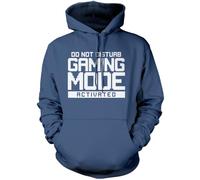 Do Not Disturb Gaming Mode Activated Unisex Adults and Kids Hoodie - Gamer Console Teen Online Games Addict Age 7/8-32'' Airforce Blue