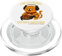 Do Not Disturb Humorous Spaghetti Gamer Cat PopSockets PopGrip for MagSafe