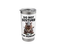 Do Not Disturb I’m Hungry Funny Hippo Stainless Steel Insulated Tumbler