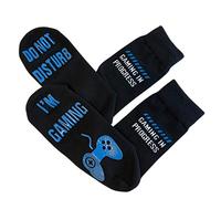 ''Do Not Disturb I'm Gaming" Funny Socks - Great Novelty Gift For Gamers Who Have Everything! (Full Length Lounge Socks)
