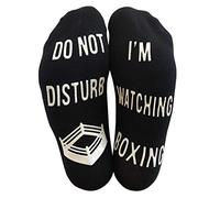 'Do Not Disturb, I'm Watching Boxing' Funny Ankle Socks - Great Gift For Boxing Fans