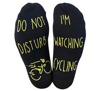 'Do Not Disturb, I'm Watching Cycling' Funny Ankle Socks - Great Gift For Cycling Fans