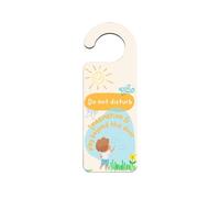 'Do Not Disturb: Imagination and Play Beyond This Door' Colourful Door Handle Hanger - Imaginative Boy's & Girl's Room Sign. (doorh-kf23-inmaginside)