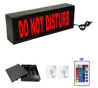 DO NOT DISTURB Neon Signs, LED Neon Lights Sign, Creative Light up Sign with Remote Control, Battery Box, Battery or USB Powered, Many Lighting Modes, for personal space, meeting rooms, hotel rooms
