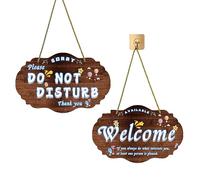Do Not Disturb Privacy Sign, Please Knock for Home Office Restroom Conference Hospital Hotel, Door Indicator,Do Not Disturb Door Hanger Sign Double Sided Door Knob for Home Meeting