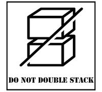 DO NOT Double Stack Large Label Adhesive Warning mailing Sticky Sticker 61x50mm (40 Pieces)