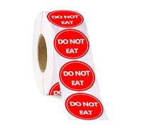 DO NOT EAT Warning Labels Stickers,1.5 Inches Caution Sign Decals,Child Safety Warning Label,500 Pcs Per Roll