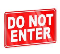 Do Not Enter Sign - 8x12 inches Aluminum Keep Out Sign - No Entry