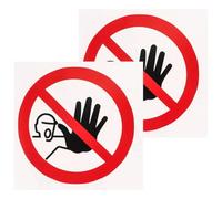 Do Not Enter Stickers 2pcs Vinyl Warning Decals for Workshop