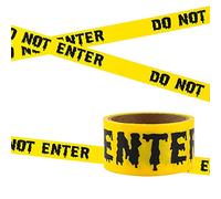 Do Not Enter Tape,Halloween Decorations Tapes,Halloween Hazard Warning Barrier Tape,Yellow Caution Tape, for Zombie Party or Halloween Party Decorations(25mx4.8cm)
