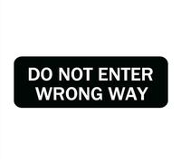 Do Not Enter Wrong Way Sign For House/Office,Signs For Home,Thick Acrylic Self-Adhesive Modern Design Door Sign 10X3 Inch Home Decor Sign Accessories Door Or Wall