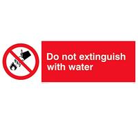 Do Not Extinguisher With Water Sign - 300x100mm - L31