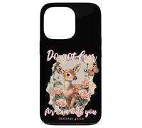 Do not fear for i am with you Christian Quote Cute Fawn Deer Case for iPhone 13 Pro