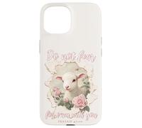 Do not fear for i am with you Christian Quote Cute Lamb Case for iPhone 15
