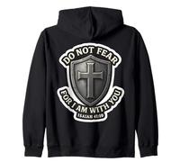 Do Not Fear For I Am With You Isaiah 41:10 Bible Verse Zip Hoodie