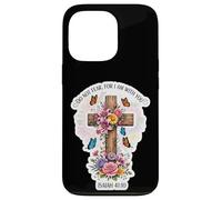 Do Not Fear For I Am With You Isaiah 41:10 Verse Floral Case for iPhone 13 Pro