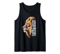Do Not Fear For I'm With You Christian Faith Lion Tank Top