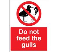 Do not feed the gulls Rigid PVC Safety Sign