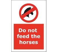 Do not feed the horses Dibond Aluminium sign - 30 x 20 cm